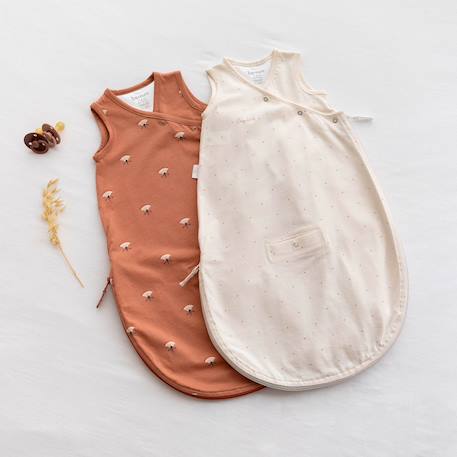 Gigoteuse sans manches été  - tog 0.5 jersey Art deco+Dots ecru+Flamingo+Heidi carmin+Heidi ocre+Heidi opalin+Mario turquoise+Mini lunar+Mini pudding+Mini stone+Mix grey+Piuma ecru+Stars ecru+Wouff noisette+Wouff spinach 4 - vertbaudet enfant 