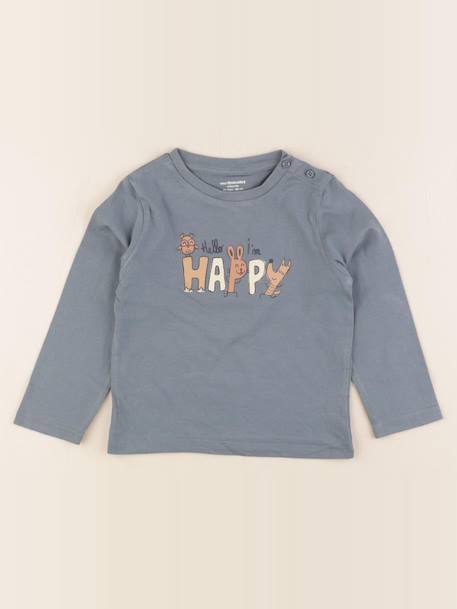 Tee-shirt - 24 mois Bleu 1 - vertbaudet enfant 