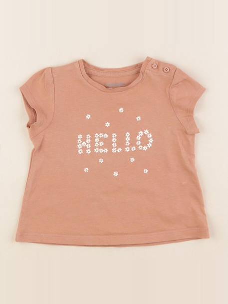 Tee-shirt - 9 mois Marron 1 - vertbaudet enfant 
