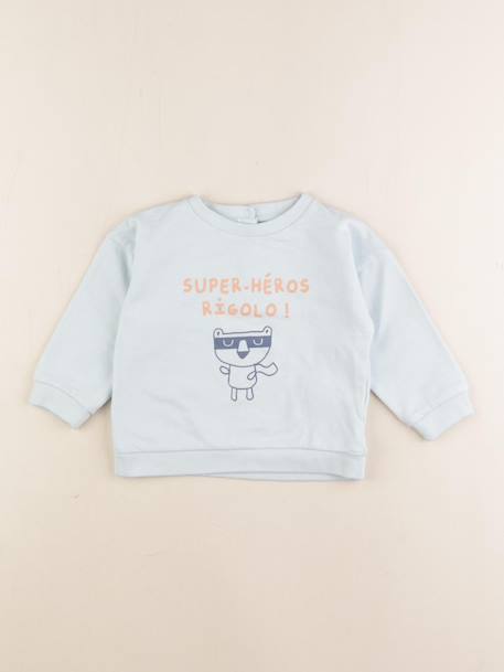 Sweat - 18 mois Bleu 1 - vertbaudet enfant 