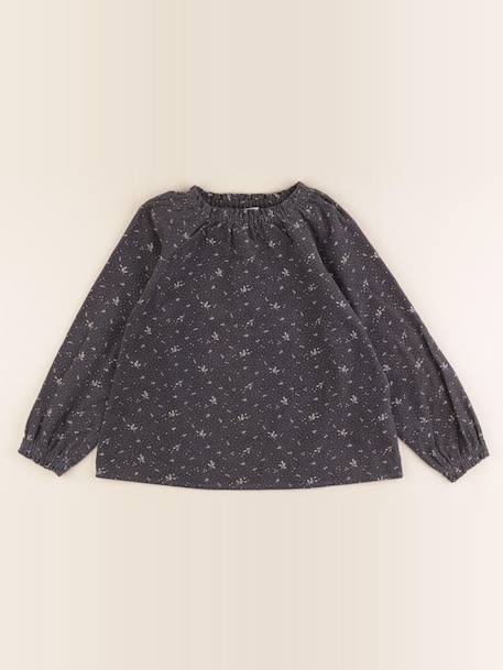 Blouse - 8 ans Gris 1 - vertbaudet enfant 
