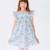 Robe cérémonie  fleurie liberty   appoline Bleu fleuri rose vert+Jaune rose bleu 3 - vertbaudet enfant 
