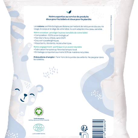 Cotons douceur 100% bio X150+X60 3 - vertbaudet enfant 