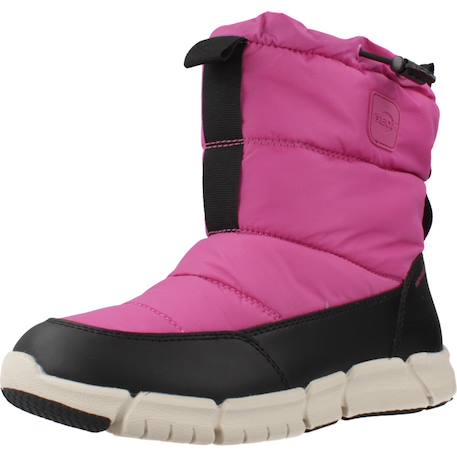 Bottes fille modèle j flexyper girl b ab Noir+Rose 10 - vertbaudet enfant 