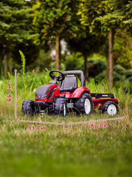Tracteur à pédales avec remorque Bleu New Holland+Rouge Massey Ferguson+Rouge nacré 17 - vertbaudet enfant 