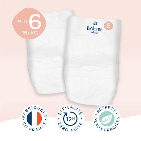 Couches-culottes écologiques taille 6 (16+ kg) - 36 couches Multicolore 2 - vertbaudet enfant 