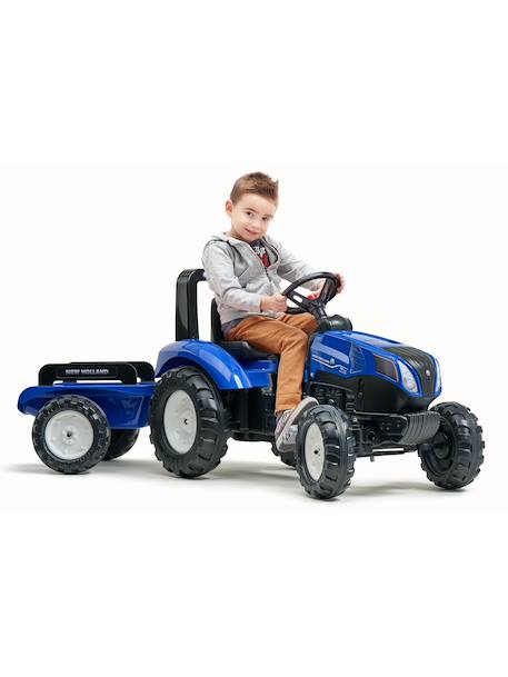 Tracteur à pédales avec remorque Bleu New Holland+Rouge Massey Ferguson+Rouge nacré 3 - vertbaudet enfant 