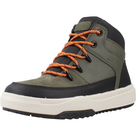 Basket garçon modèle j bunshee boy b abx Bleu c4008+Marron c6002+Vert c3009 16 - vertbaudet enfant 