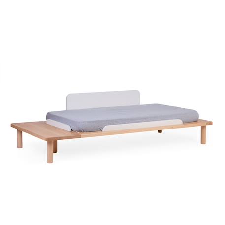 Lit bébé évolutif sommier à lattes à hauteur réglable 70x140cm Naturel+Noir+Terre argile 5 - vertbaudet enfant 