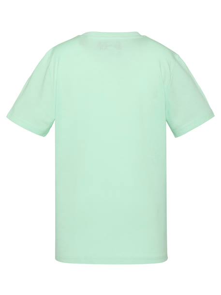 T-shirt manches courtes brodé Blanc+Bleu ciel+Bleu jean+Gris chiné+Marine+Noir+Orange+Sage kaki+Vert pastel 35 - vertbaudet enfant 