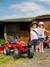 Tracteur à pédales avec remorque Bleu New Holland+Rouge Massey Ferguson+Rouge nacré 9 - vertbaudet enfant 