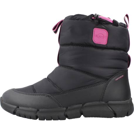 Bottes fille modèle j flexyper girl b ab Noir+Rose 2 - vertbaudet enfant 