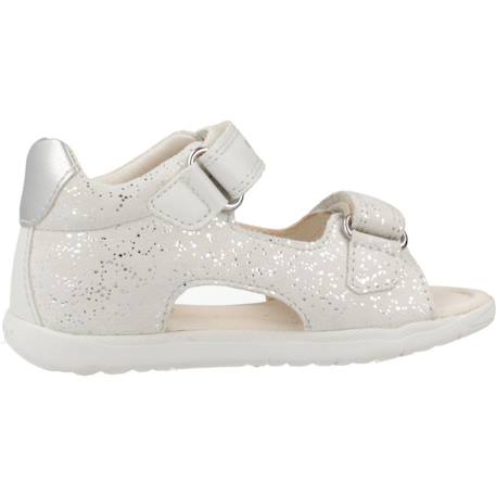 Sandales enfant fille en cuir macchia Blanc c0459 1 - vertbaudet enfant 