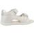 Sandales enfant fille en cuir macchia Blanc c0459 1 - vertbaudet enfant 