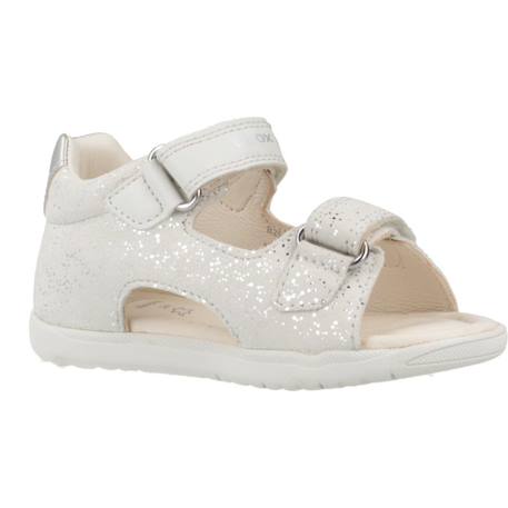 Sandales enfant fille en cuir macchia Blanc c0459 5 - vertbaudet enfant 