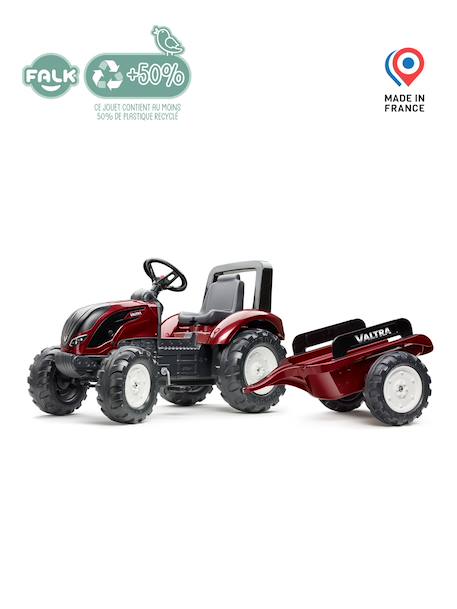 Tracteur à pédales avec remorque Bleu New Holland+Rouge Massey Ferguson+Rouge nacré 16 - vertbaudet enfant 