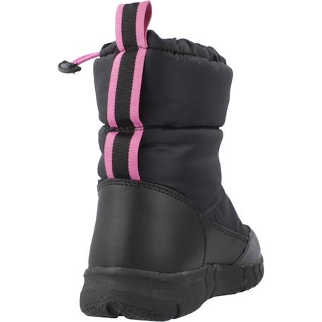 Bottes fille modèle j flexyper girl b ab Noir+Rose 3 - vertbaudet enfant 