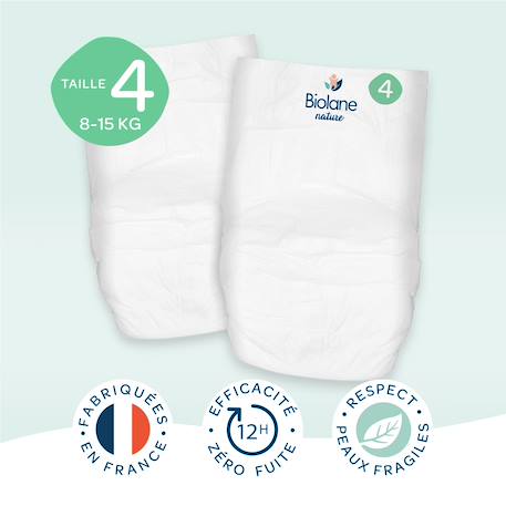 Pack 1 mois couches-culottes taille 4 (8 à 15 kg) - 126 couches Multicolore 3 - vertbaudet enfant 