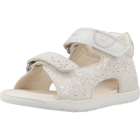 Sandales enfant fille en cuir macchia Blanc c0459 4 - vertbaudet enfant 
