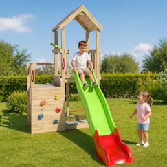 Jouet-Jeux de plein air-Aire de jeux avec toboggan agile xplorer pour enfants