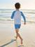 Ensemble manches longues short anti UV bleu azur 8 - vertbaudet enfant 
