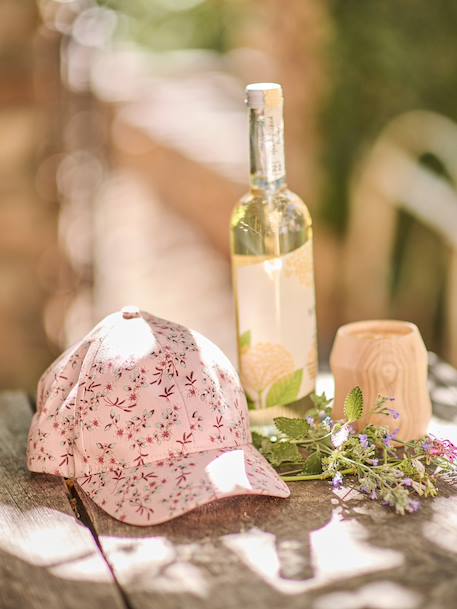Casquette fille coton réglable rose pâle 4 - vertbaudet enfant 