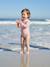 Maillot de bain à manches longues bébé fille Rose pâle imprimé 1 - vertbaudet enfant 