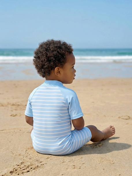 Combinaison anti-UV bébé couche intégrée bleu ciel 8 - vertbaudet enfant 