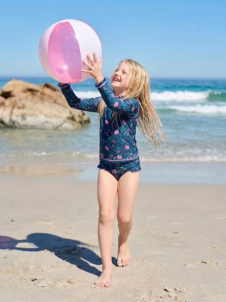 Maillot bain fille 2 pièces anti UV marine 2 - vertbaudet enfant 