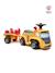 Porteur chantier avec assise ouvrante et volant directionnel avec klaxon, remorque et jeux de sable Gris anthracite+Jaune JCB+Jaune Volvo 15 - vertbaudet enfant 