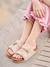 Sandales cuir boucles or 1 - vertbaudet enfant 