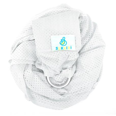 Porte-bébé sling sukkiri Blanc+Bleu+Bleu ciel+Gris+Parme+Rose+Vert menthe 2 - vertbaudet enfant 