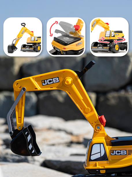 Pelleteuse super builder entièrement articulée avec assise ouvrante Jaune JCB 3 - vertbaudet enfant 