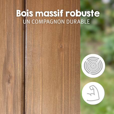 Table pique-nique en bois massif 4 places Teck 5 - vertbaudet enfant 