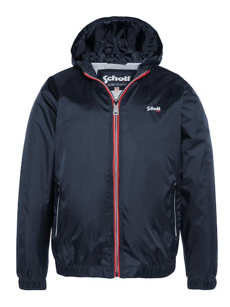 Coupe-vent à capuche Kaki+Marine 3 - vertbaudet enfant 