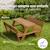 Table pique-nique en bois massif 4 places Teck 3 - vertbaudet enfant 