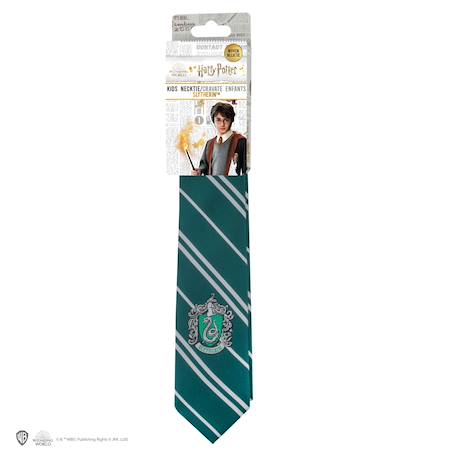 Cravate écusson tissé serpentard enfants - harry potter Vert 3 - vertbaudet enfant 