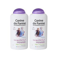 Puériculture-Lot de 2 gels douche enfant Reine des Neiges 2 corps et cheveux parfum fraise