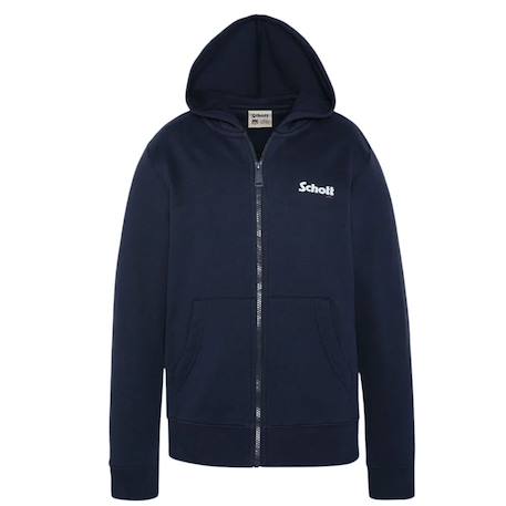 Sweat zippé à capuche Marine+Noir+Orange+Rouge 1 - vertbaudet enfant 
