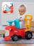 Porteur Tracteur avec barre d'aide à la marche ergonomique Rouge+Vert Claas+Vert vintage 2 - vertbaudet enfant 