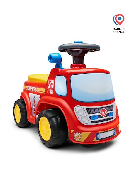 Porteur avec assise ouvrante et volant directionnel avec klaxon Rouge 4 - vertbaudet enfant 