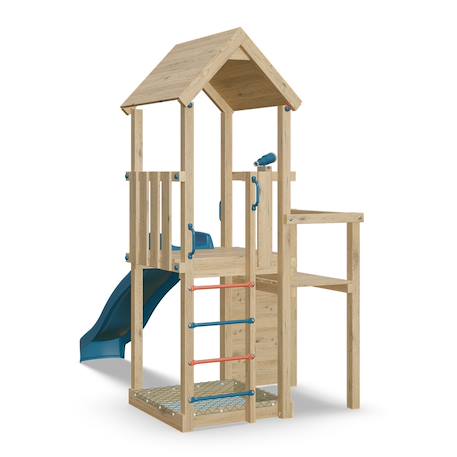 Aire de jeux avec toboggan agile xplorer Bois 3 - vertbaudet enfant 