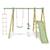 Portique balançoire et toboggan techwood oreka 2 pour enfants Bois 2 - vertbaudet enfant 