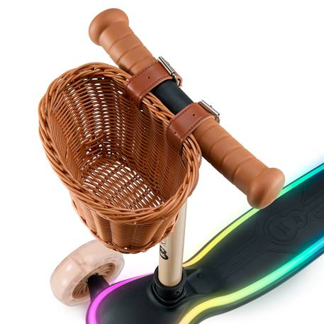 Trottinette 3 roues led pour enfant Beige+Rosa 4 - vertbaudet enfant 