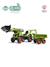 Tractopelle à pédales avec excavatrice arrière, selle pivotante et remorque double essieux basculante Bleu new holland+Jaune komatsu+Orange+Vert claas 22 - vertbaudet enfant 