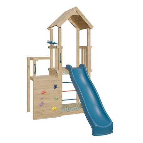 Aire de jeux avec toboggan agile xplorer Bois 2 - vertbaudet enfant 