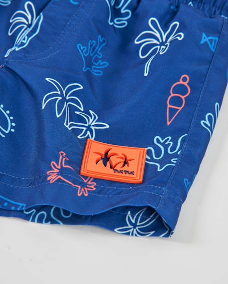 Maillot de bain pour garçon en toile avec tissu léger Bleu 4 - vertbaudet enfant 