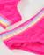 Bikini fille en maille avec relief floral Rose 3 - vertbaudet enfant 