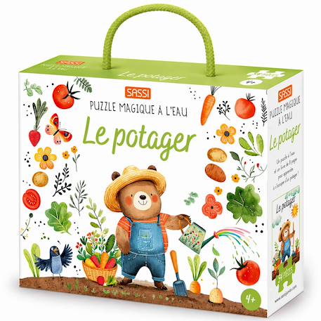 Puzzle magique à l'eau enfant 54 pièces coloriage réutilisable Le Pique-nique+Le Potager+Les abeilles+Les Papillons 7 - vertbaudet enfant 