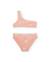 Bikini fille en maille avec imprimé en relief Orange 1 - vertbaudet enfant 